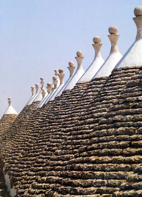 Trulli vaults in Southern Italy